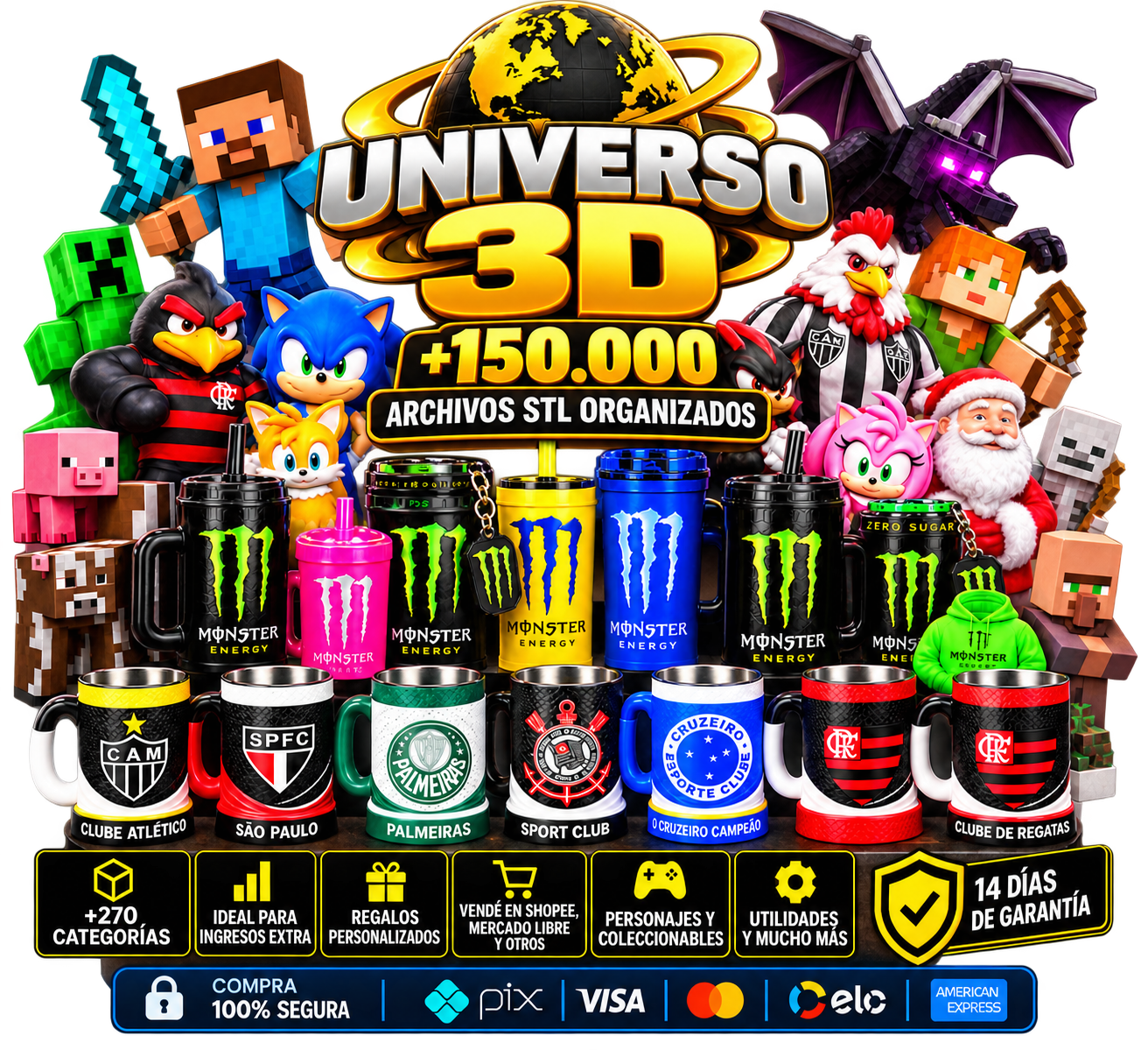 +150.000 Modelos 3D organizados